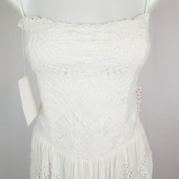 Free People Love To Love You Cutwork Crochet Dress - Picture 7 of 8